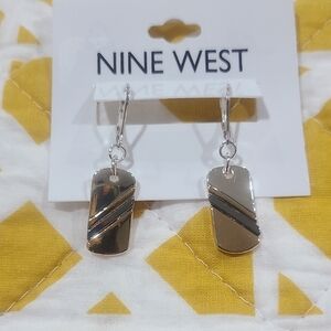 Nine West Tri color earrings-NEW